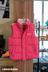 キッズ ディッキーズ ダウンベスト ピンク 135サイズ