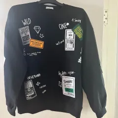 メンズ パーカー 黒 オーバーサイズ フリーサイズ