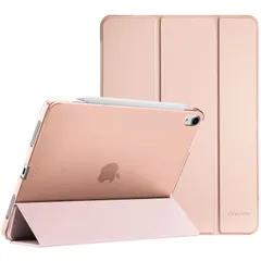 【在庫セール】ProCase iPad Air 11インチ ケース M3 (2025) / M2 (2024) / iPad Air 第5世代 / 第4世代 軽量 スタンド 三つ折り フォリオ保護ケース 半透明バックカバー Apple Pencil 2対応 対
