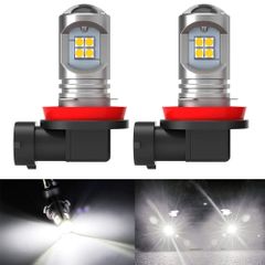 【数量限定】h11 led フォグランプ ホワイト 爆光 車検対応 H8 H9 H16JP h11 led フォグ H8 LED フォグ h16 LEDフォグランプ h9 led 3030チップ 12個搭載 12W/2個 ホワイト 6500K 一体型 9-28