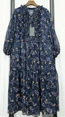 (ホームオーダー商品) ザ・エッジ ワンピース フラワー シフォンワンピース