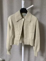 モアール クロップド カーディガン