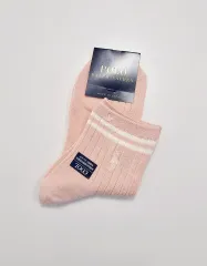 ポロラルフローレン ピンク ストライプ 靴下