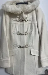 ヴィンテージ バーバリー ブルーレーベル コート アイボリー (ウール カシミア)