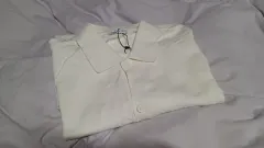 新品 XL ZARA(ザラ) クリーム カラーネック カーディガン 襟付き ニット セーター セーター