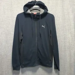 PUMA(プーマ) メンズ 裏起毛 フード付き ジップアップパーカー M