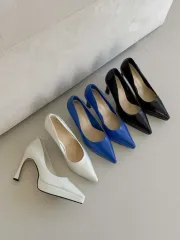 スリム プラットフォーム 10cm ヒール パンプス
