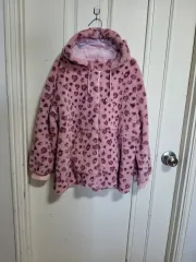 ピンク レオパード フリース ジャケット ヒョウ柄 小4-小6 服