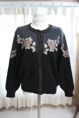 ヴィンテージ 刺繍 カーディガン