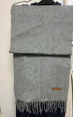 新品 ルイキャトルズ カシミア100 マフラー ジーングレー