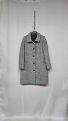 Theory(セオリー) モー/アンゴラ ハーフコート (グレー)