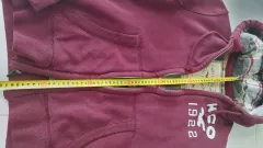 Hollister(ホリスター) パープル 厚い フード付きジャケットがこぼれた M