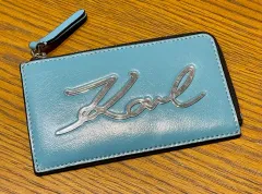 Karl Lagerfeld カールラガーフェルド ジッパー カードウォレット 中古品