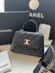 シャネル ココハンドル 超ミニ キャビアバッグ (ほぼ新品)