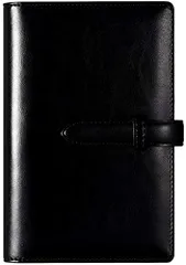 【RIHUA】 システム手帳 バイブルサイズ 手帳 革 6穴リング スケジュール帳 カバー リフィル付き メモ帳 カード収納 ノート システム手帳 ルーズリーフ 聖書サイズ ビジネス オフィス用品ri 0f2cd34e