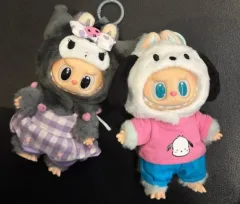 ポップマート ラブブ x サンリオ キャラクター シリーズ ぬいぐるみ キーホルダー マイメロディ ハローキティ など