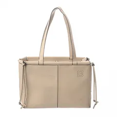 ロエベ  クッショントート スモール クリーム  309.12AA93  レディース レザー  トートバッグ