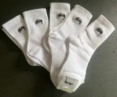 STU（STUSSY）白靴下 5足セット新品