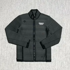 S Descente DESCENTE(デサント) アーカイブ ジャカード ヘビー 裏起毛 ニット セーター ジップアップ