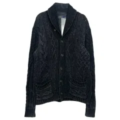 ポロ Ralph Lauren(ラルフローレン) ショール カラー ケーブル ニット セーター カーディガン