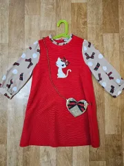 女児 フレンチキャット French Cat 100 ドレス+バッグ セット 出品