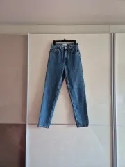 ZARA(ザラ) ハイウエスト デニム ストレートパンツ ストレート ズボン