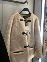 ZARA フェイク ファー トグル コート