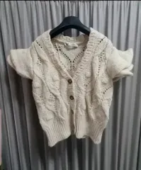 ZARA(ザラ) フリル ニット ベスト s