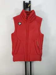 デサント ダウン ベスト ヘビー ダウン ベスト レッド 90