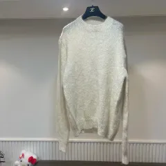 モヘア ケーブル編み ニット