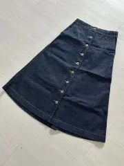UNIQLO(ユニクロ) INES デニム ボタンアップ スカート 61