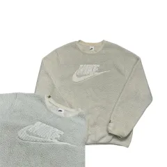 ナイキ 白 ビックロゴ フリース フリース スウェット M