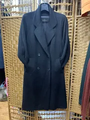 Ves 進みます 黒 カシミヤ 109 %ロングコート