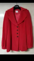 新世界デパート ARMANI アルマーニ レッドハーフコート