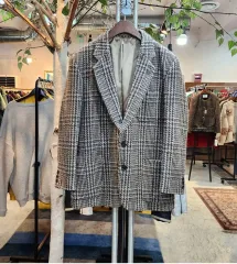 Hartford 分厚い ウール メンズライク チェック ヴィンテージ ジャケット