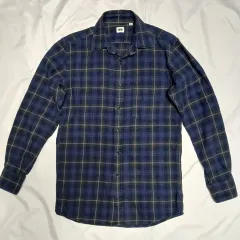 ユニクロ メンズ シャツ チェック柄 (S)