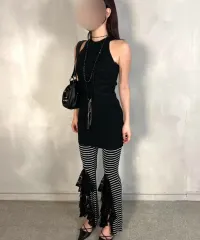 バンディング レイヤード パンツ