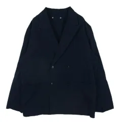 Traditional Weatherwear トラディショナルウェザーウェア G221APFJK0203LR ダブルブレスト ピークドラペル リネン混 コットン テーラード ジャケット ダークネイビー系 M【中古】のサムネイル