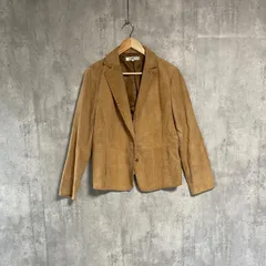 23区【46】レザージャケット スエード テーラードジャケット オンワード樫山 キャメル 茶 13号 15号 3L 4L 大きいサイズ 希少サイズ ゆったり 体型カバー 本革 リアルレザー 上品 通勤 オフィス 春秋