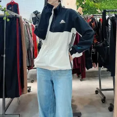 adidas(アディダス) 黒 白 バイカラー ウィンドブレーカー