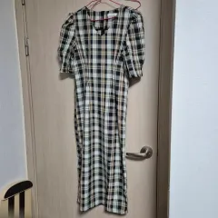 maybins(メイビンス) メイア チェック ロング丈ワンピース
