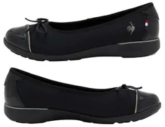 ルコック スポルティフ パンプススニーカー レディース 軽量 モンスリー le coq sportif きれいめ ローカット ブラック  消臭 シューズ 2E 履きやすい 通勤 LCS MONTSOURIS LU6SSN23LZ BKBK