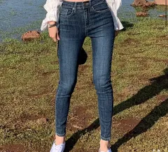 パステルタイム メイド フォーショップ ハイウエスト スキニージーンズ