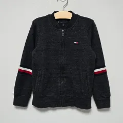116 Tommy Hilfiger(トミーヒルフィガー) キッズ 裏起毛 ジャケット ダークグレー