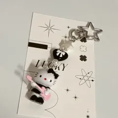 hello kitty(ハローキティ) ストラップ ビーズキーホルダー Sanrio(サンリオ) コレクションファイル トップローダー 日記 キティキーリング