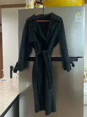 ウール ベルト付きロングコート