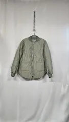 ジップアップ軽量ダウン(カーキ)