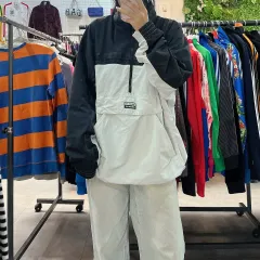 adidas(アディダス) BLKD オレオ バイカラー アノラック ハーフジップ