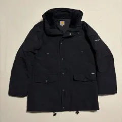 正規品 Carhartt(カーハート) wip 黒 マウンテンパーカー ジャケット ブルゾン 停泊地 パーカー