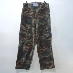 FW新作) ミリタリー ワイド カーゴパンツ 2color S L